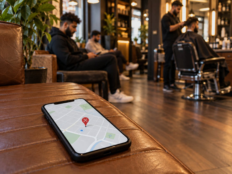 Finding a barber on a map search