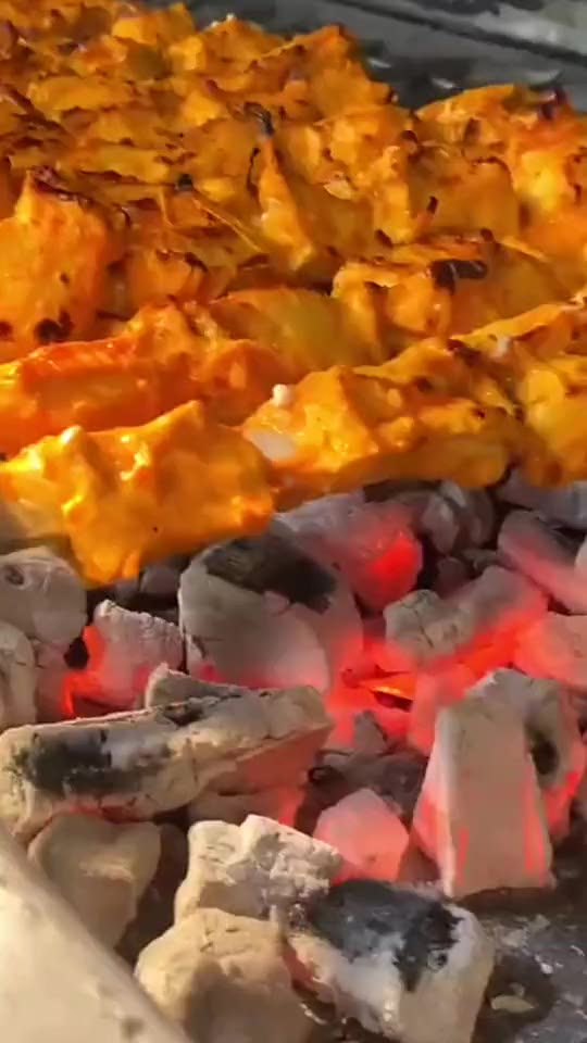 Kebabs over charcoal at a Bradford grill house