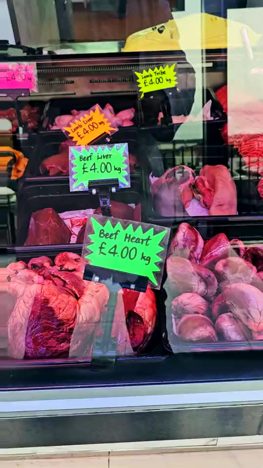 The meat counter at Ikhlas Halal Butcher, Bradford