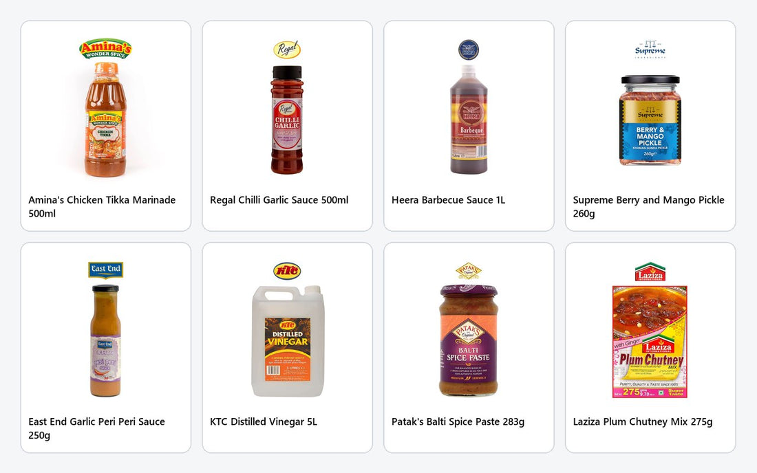Pickles, sauces & marinades.  276 lines already listed.