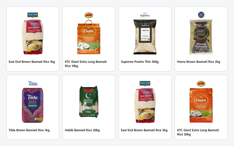 Rice pack shots