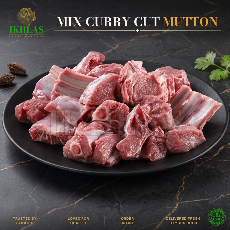 Mutton curry cut