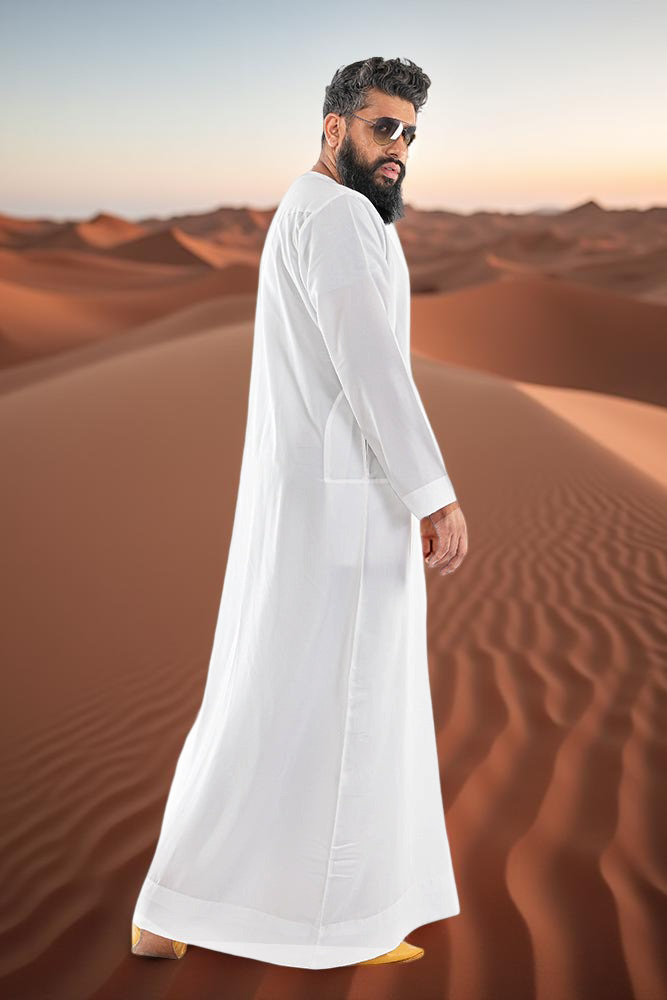 White Men Arab Omani Jubba