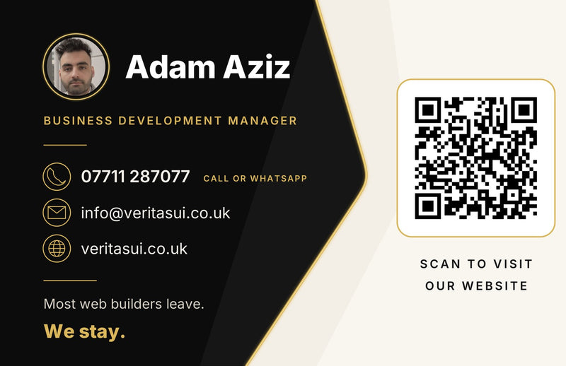 Adam Aziz, Business Development Manager at Veritas UI, 07711 287077