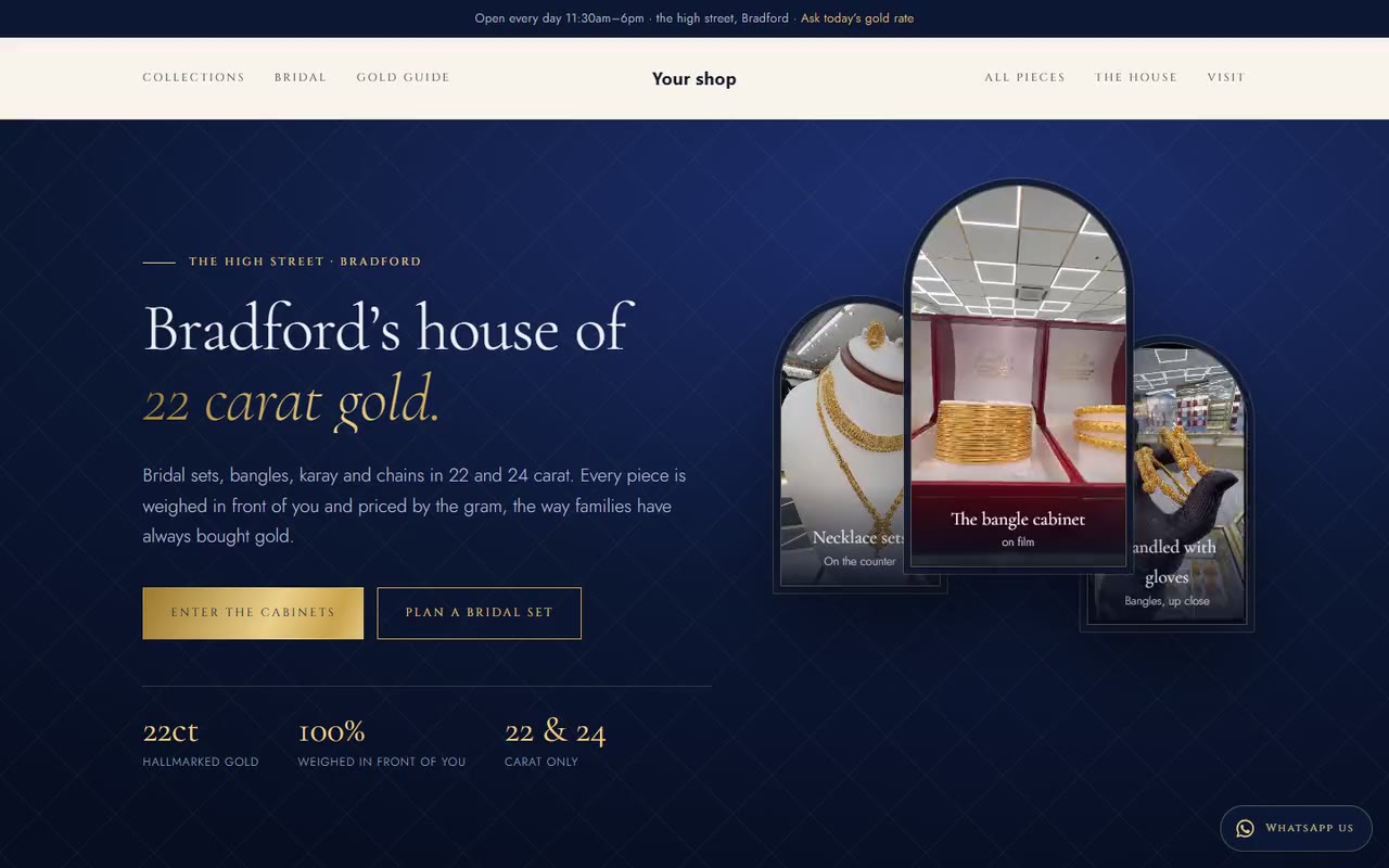 Gold by weight: Filter by grams and carat