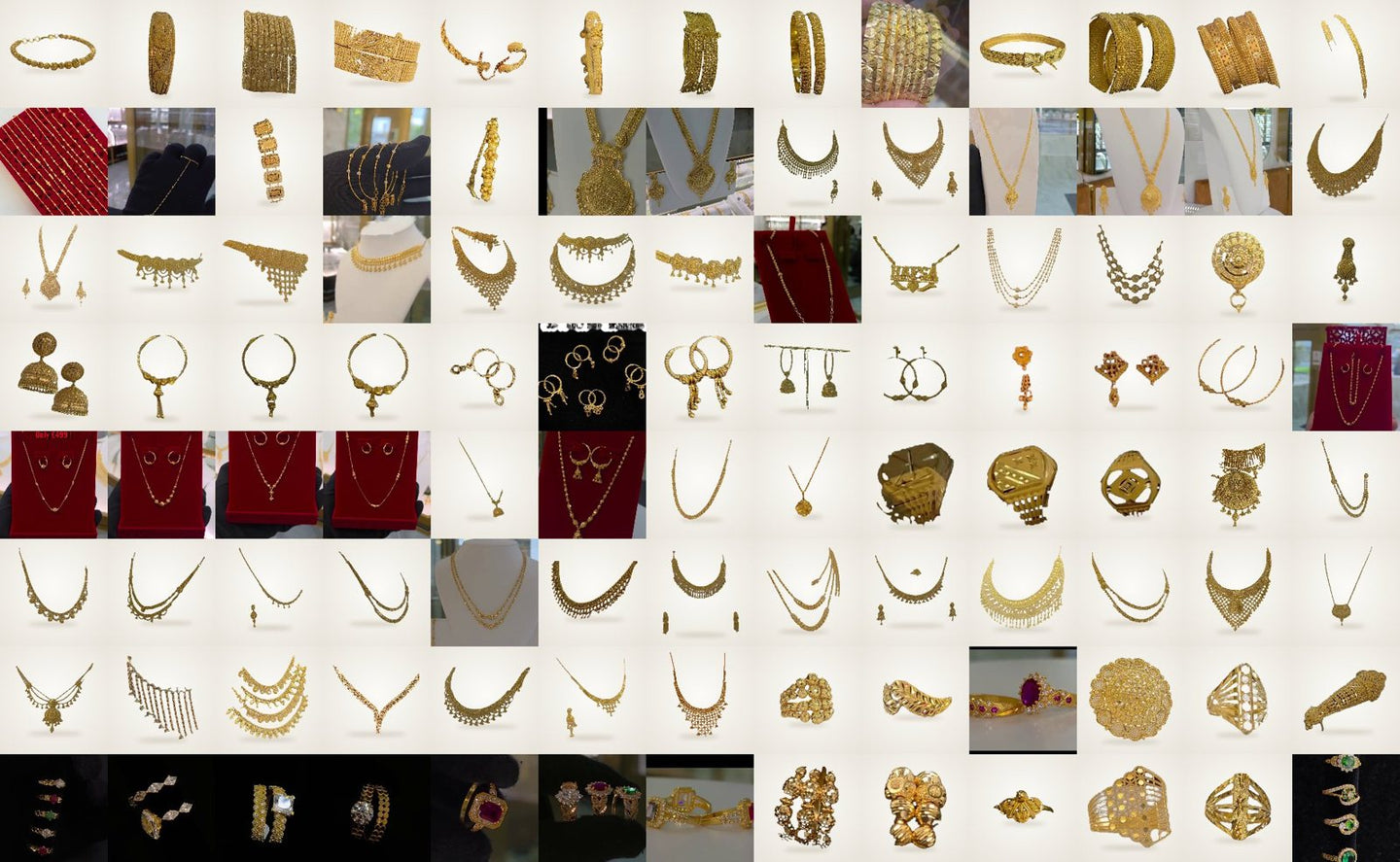 Every piece, cut clean: One background, the gold centred