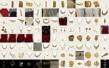 Grid of jewellery films on a jewellers website