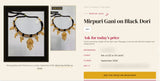Ask the price on WhatsApp from a jewellers website
