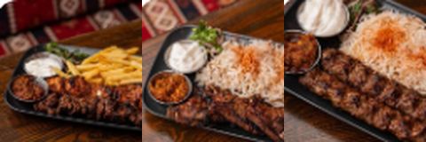 Three dishes from the ordering template